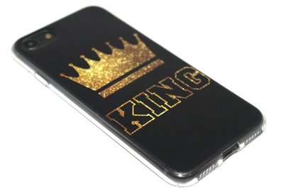 King hoesje siliconen iPhone SE (2022/ 2020)/ 8/ 7