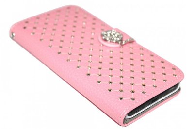 Bling bling hoesje kunstleer diamant iPhone 8 Plus / 7 Plus