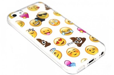 Emoticons smileys hoesje siliconen iPhone 5C