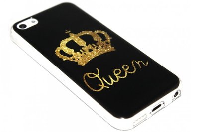 Queen hoesje siliconen iPhone 5 / 5S / SE