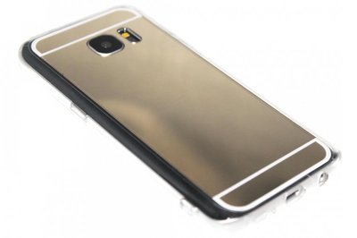 Spiegel hoesje goud siliconen Samsung Galaxy S7