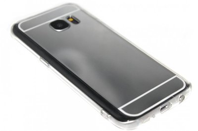 Spiegel hoesje zilver siliconen Samsung Galaxy S7