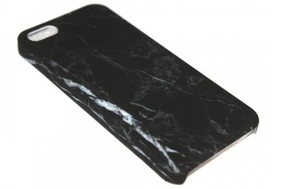 Marmer hoesje zwart iPhone 5 / 5S / SE