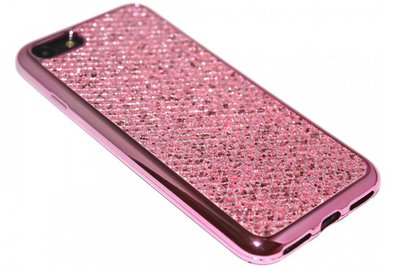 Bling bling hoesje roze iPhone SE (2022/ 2020)/ 8/ 7
