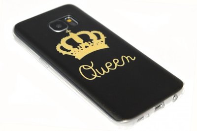 Goud Queen hoesje Samsung Galaxy S7