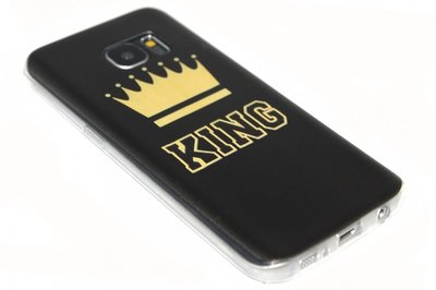 Goud King hoesje goud Samsung Galaxy S7