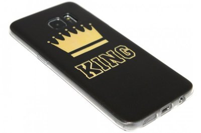 Goud King hoesje Samsung Galaxy S7 Edge