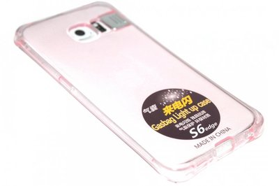 Lichtgevend roze hoesje Samsung Galaxy S6 Edge