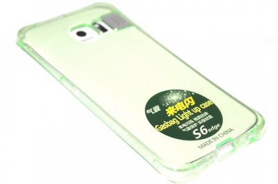 Lichtgevend groen hoesje Samsung Galaxy S6 Edge