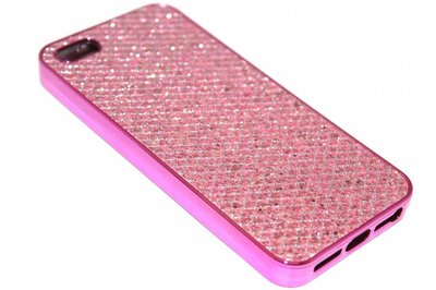 Bling bling hoesje roze iPhone 5 / 5S / SE