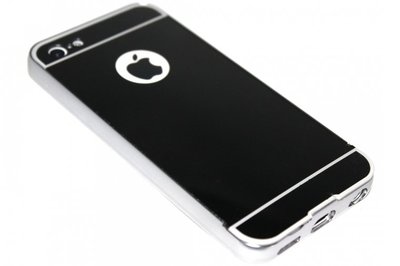 Spiegel hoesje zwart aluminium iPhone 5C
