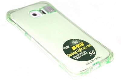 Lichtgevend hoesje groen Samsung Galaxy S6