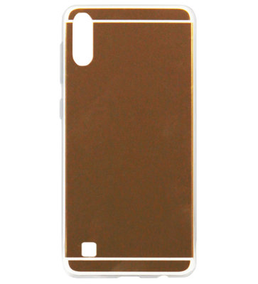 ADEL Siliconen Back Cover Softcase Hoesje voor Samsung Galaxy A10/ M10 - Spiegel Beige
