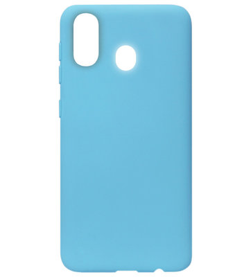 ADEL Siliconen Back Cover Softcase Hoesje voor Samsung Galaxy A40 - Blauw