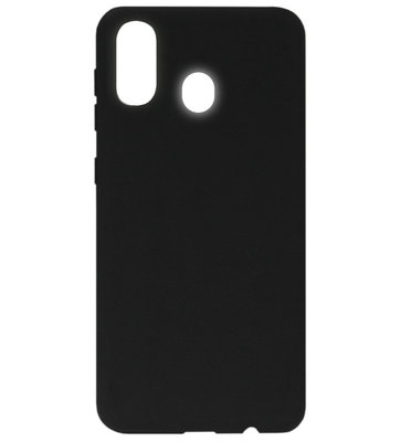ADEL Siliconen Back Cover Softcase Hoesje voor Samsung Galaxy A40 - Zwart