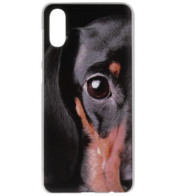 ADEL Kunststof Back Cover Hardcase Hoesje voor Samsung Galaxy A50(s)/ A30s - Teckel Hond