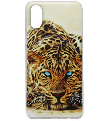 ADEL Siliconen Back Cover Softcase Hoesje voor Samsung Galaxy A50(s)/ A30s - Tijger Oranje