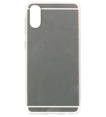 ADEL Siliconen Back Cover Softcase Hoesje voor Samsung Galaxy A70(s) - Spiegel Zilver