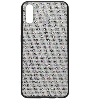 ADEL Siliconen Back Cover Softcase Hoesje voor Samsung Galaxy A70(s) - Bling Bling Zilver