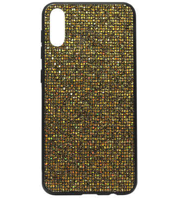 ADEL Siliconen Back Cover Softcase Hoesje voor Samsung Galaxy A70(s) - Bling Bling Goud