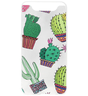 ADEL Siliconen Back Cover Softcase Hoesje voor Samsung Galaxy A80/ A90 - Cactus