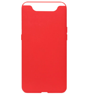 ADEL Siliconen Back Cover Softcase Hoesje voor Samsung Galaxy A80/ A90 - Rood