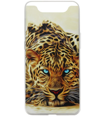 ADEL Siliconen Back Cover Softcase Hoesje voor Samsung Galaxy A80/ A90 - Tijger Oranje