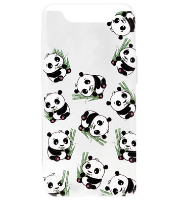 ADEL Siliconen Back Cover Softcase Hoesje voor Samsung Galaxy A80/ A90 - Panda's