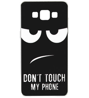 ADEL Siliconen Back Cover Softcase Hoesje voor Samsung Galaxy A3 (2015) - Don't Touch My Phone