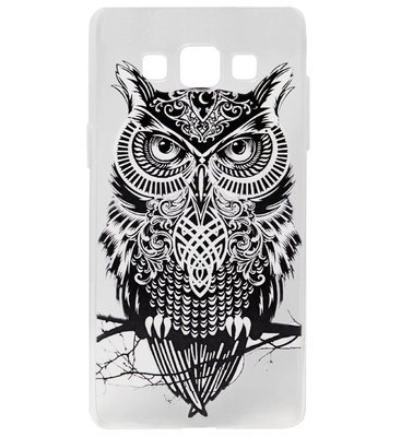 ADEL Siliconen Back Cover Softcase Hoesje voor Samsung Galaxy A5 (2015) - Uil
