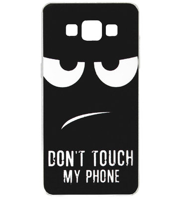 ADEL Siliconen Back Cover Softcase Hoesje voor Samsung Galaxy A5 (2015) - Don't Touch My Phone