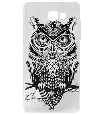 ADEL Siliconen Back Cover Softcase Hoesje voor Samsung Galaxy A5 (2017) - Uil