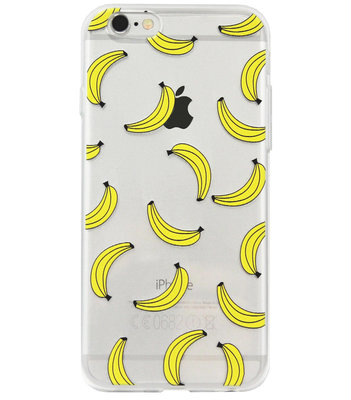 ADEL Siliconen Back Cover Softcase Hoesje voor iPhone 6/ 6S - Bananen Geel