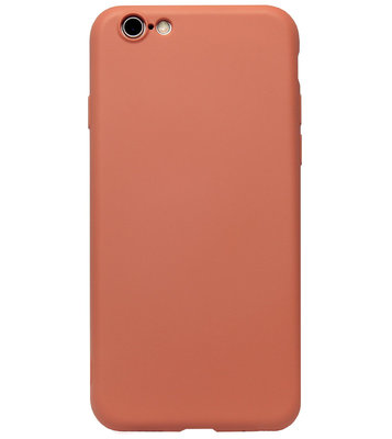 ADEL Premium Siliconen Back Cover Softcase Hoesje voor iPhone 6/ 6S - Oranje