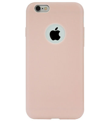 ADEL Siliconen Back Cover Softcase Hoesje voor iPhone 6/ 6S - Lichtroze