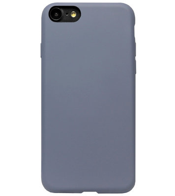 ADEL Premium Siliconen Back Cover Softcase Hoesje voor iPhone 8 Plus/ 7 Plus - Lavendel Blauw Paars