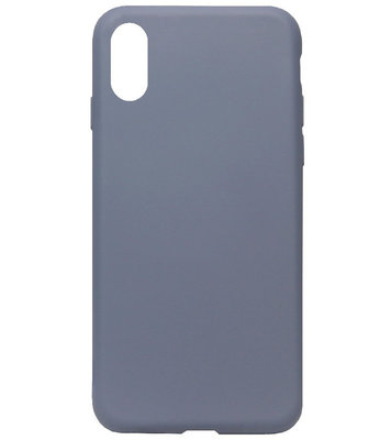 ADEL Premium Siliconen Back Cover Softcase Hoesje voor iPhone XR - Lavendel Blauw Paars