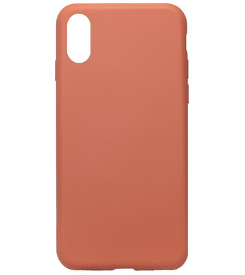 ADEL Premium Siliconen Back Cover Softcase Hoesje voor iPhone XR - Oranje