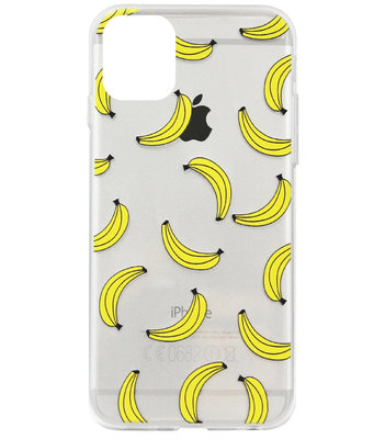 ADEL Siliconen Back Cover Softcase Hoesje voor iPhone 11 Pro Max - Bananen Geel