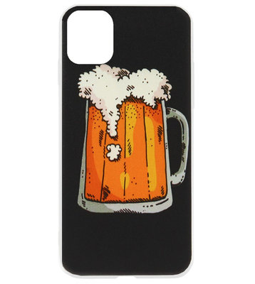 ADEL Siliconen Back Cover Softcase Hoesje voor iPhone 11 Pro Max - Bier Pils