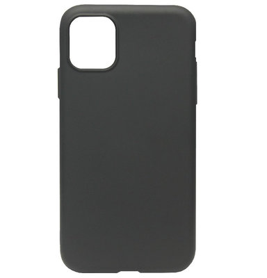 ADEL Premium Siliconen Back Cover Softcase Hoesje voor iPhone 11 Pro - Zwart