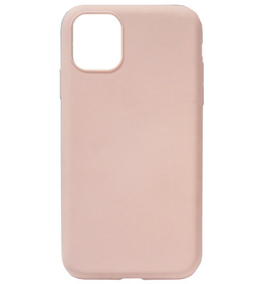 ADEL Premium Siliconen Back Cover Softcase Hoesje voor iPhone 11 - Lichtroze