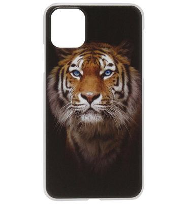 ADEL Kunststof Back Cover Hardcase Hoesje voor iPhone 11 Pro Max - Tijger