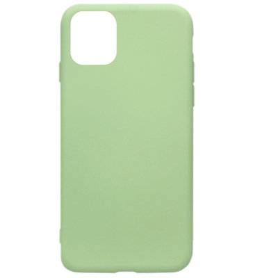 ADEL Premium Siliconen Back Cover Softcase Hoesje voor iPhone 11 Pro - Groen