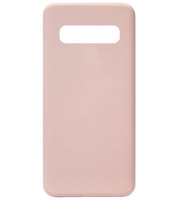 ADEL Premium Siliconen Back Cover Softcase Hoesje voor Samsung Galaxy S10 - Roze