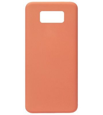 ADEL Premium Siliconen Back Cover Softcase Hoesje voor Samsung Galaxy S8 - Oranje