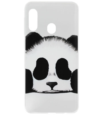ADEL Siliconen Back Cover Softcase Hoesje voor Samsung Galaxy A40 - Panda