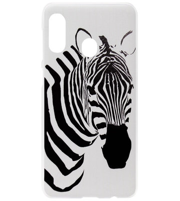 ADEL Kunststof Back Cover Hardcase Hoesje voor Samsung Galaxy A40 - Zebra
