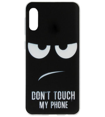 ADEL Siliconen Back Cover Softcase Hoesje voor Samsung Galaxy A70(s) - Don't Touch My Phone