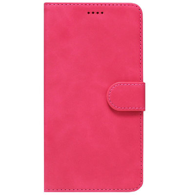 ADEL Kunstleren Book Case Portemonnee Pasjes Hoesje voor Samsung Galaxy A70(s) - Roze